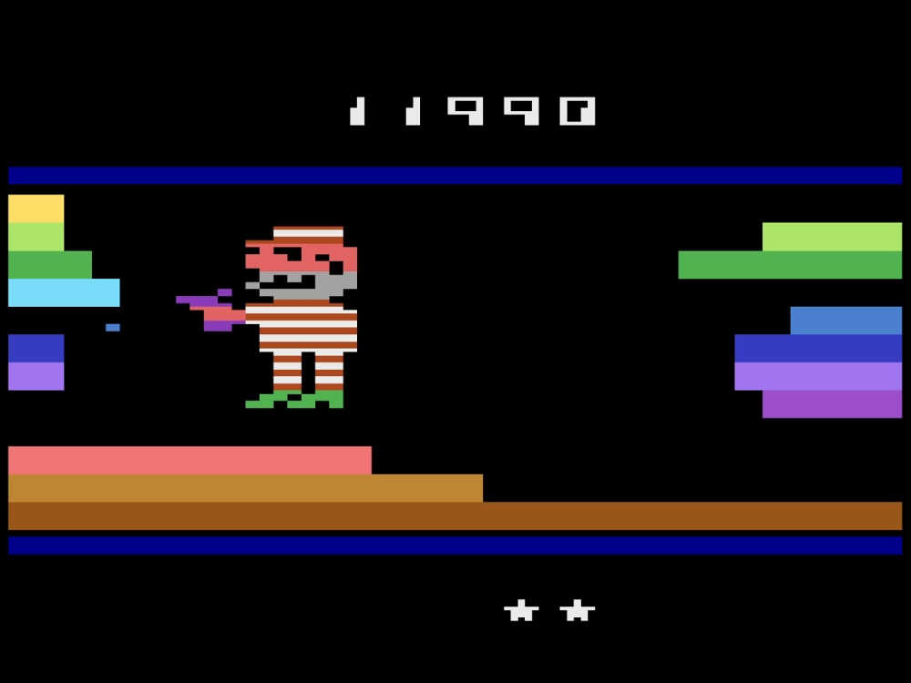 Gameplay of Squeeze Box for Atari 2600